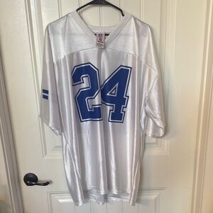 NFL White and Blue Jersey with Number 24